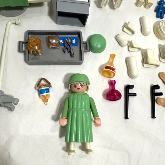 VNTG 1980's Piece Playmobil Doctor & Paramedic Playset with 60+ Pieces! - Picture 8 of 16